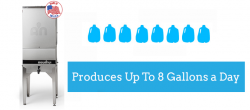 8G produces up to 8 gallons of distilled water daily