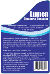 Lumen Water Distiller Directions