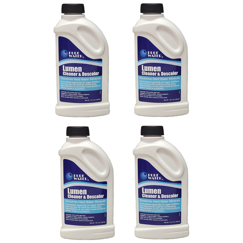 4 pk of lumen water distiller cleaner
