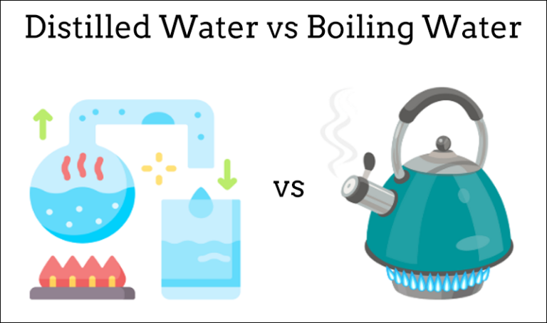 distilled water vs boiling water